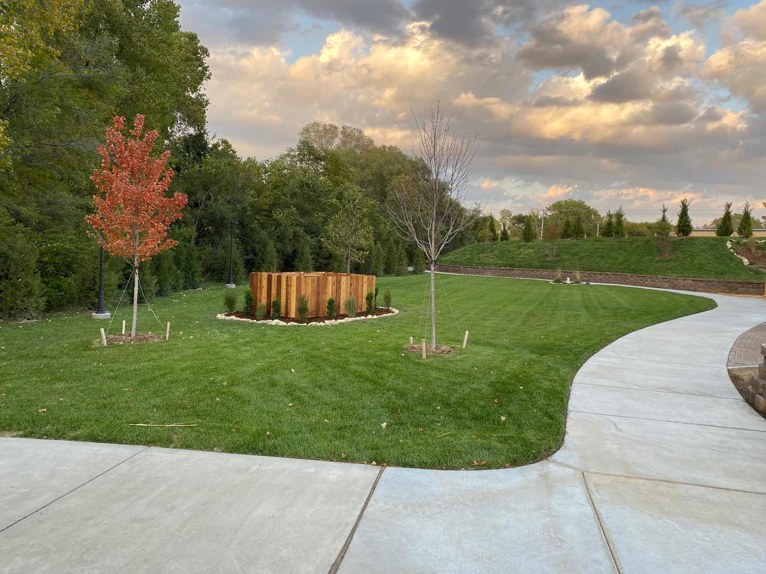 Example of residential landscaping